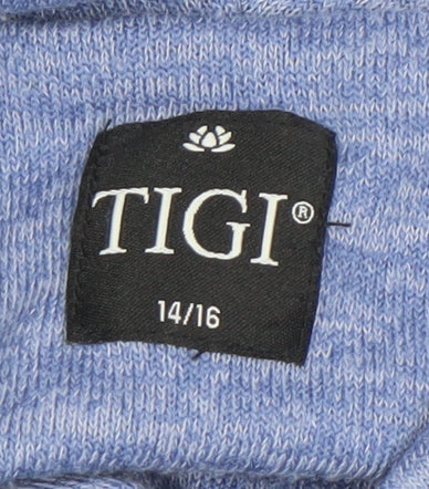 Womens UK Size 14/16 Tigi Blue Pullover Sweatshirt