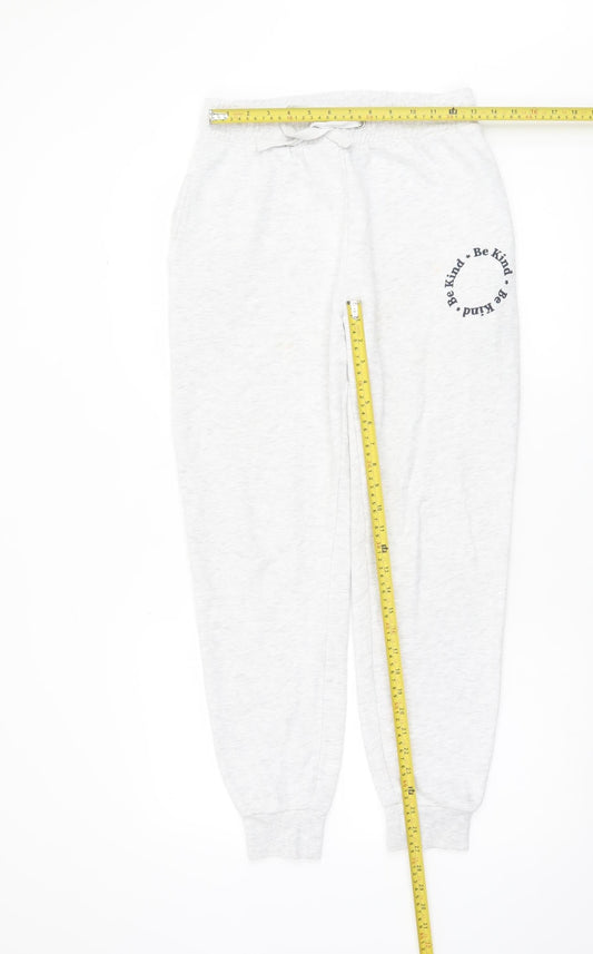 Nobody's Child Women's Grey Jogger Trousers Size 10 Elastic Waist