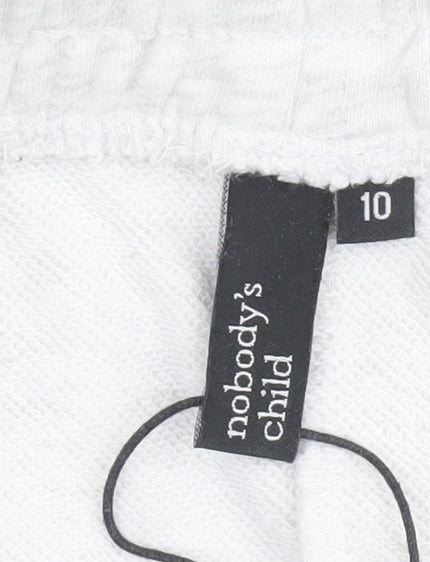 Nobody's Child Women's Grey Jogger Trousers Size 10 Elastic Waist