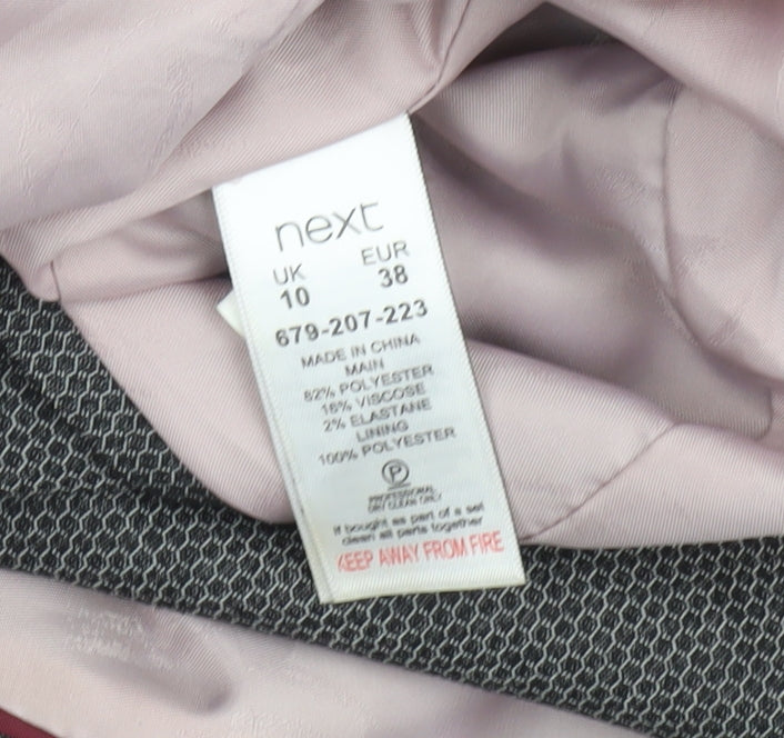 Womens UK Size 10 NEXT Regular Grey Blazer