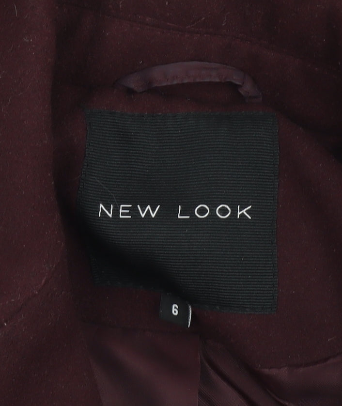 New Look Women Brown Long Sleeveless Waistcoat Size 6