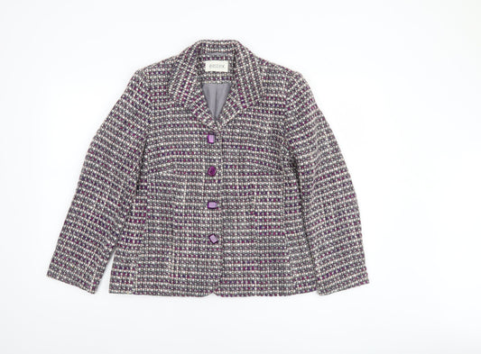 Womens UK Size 10 Eastex Regular Purple Blazer