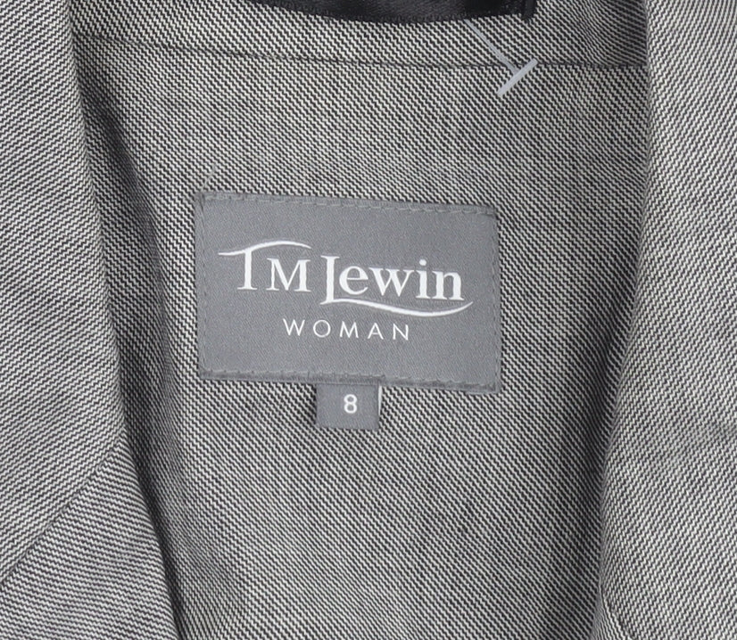 Womens UK Size 8 TM Lewin Regular Grey Blazer