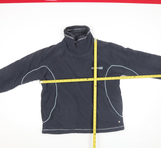 Animal Womens Navy Fleece Pullover Sweatshirt Size 14 Warm Lined