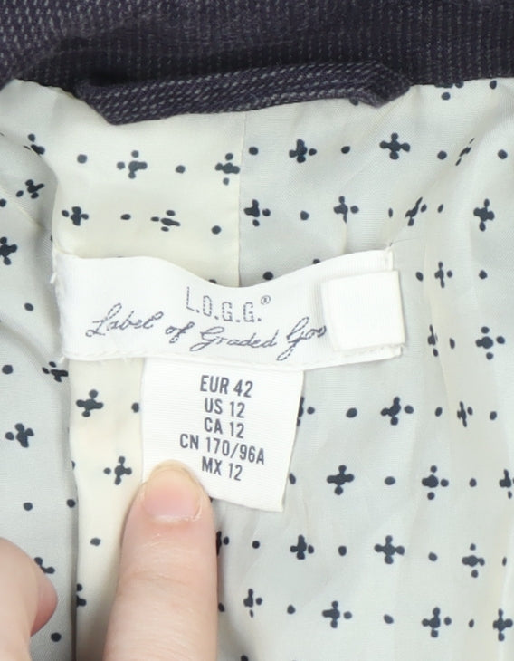 Womens UK Size 14 L.O.G.G. Blue Basic Jacket