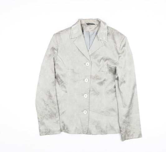 Womens UK Size 12 George Silver Basic Jacket