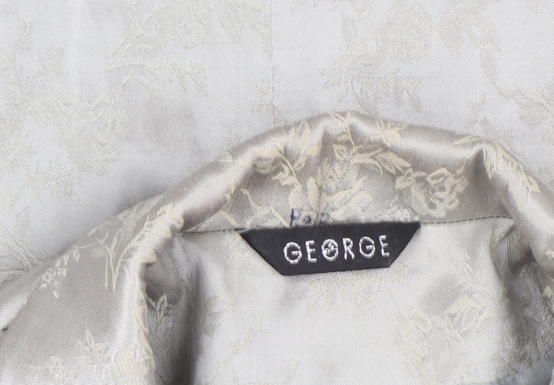 Womens UK Size 12 George Silver Basic Jacket