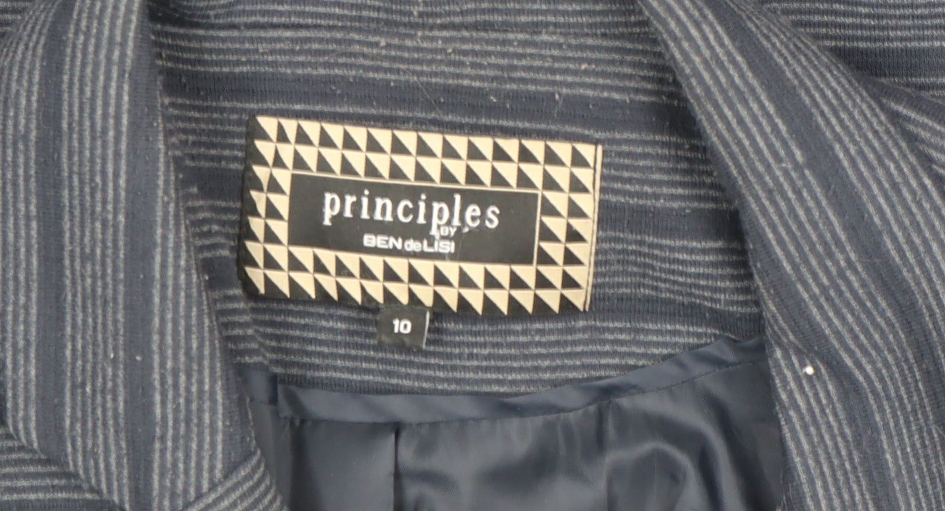 Womens UK Size 10 Principles by Ben de Lisi Blue Basic Jacket