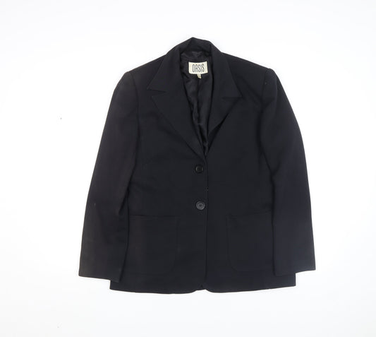 Womens UK Size M Oasis Regular Black Blazer