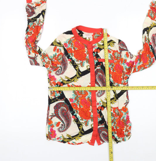 Womens UK Size 10 NEXT Multicoloured Tunic Blouse