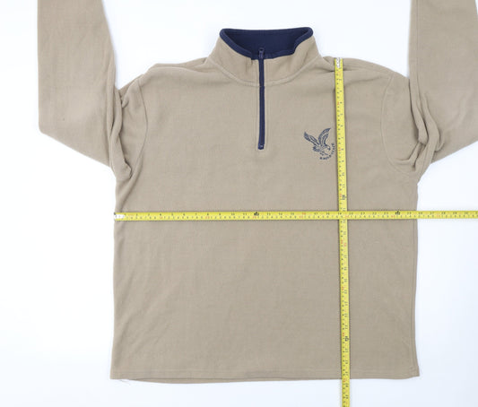 Mens UK Size 2XL atlasformen Beige Pullover Sweatshirt