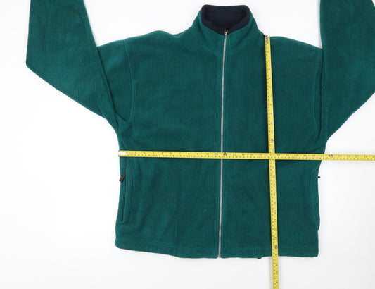 Antartex Men's Green Fleece Full Zip Jacket Size M