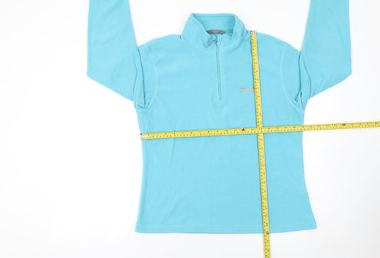 Regatta Women's Blue 1/2 Zip Fleece Sweatshirt UK 14 Outdoor Top