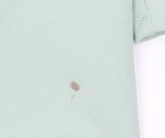 ASOS DESIGN Women’s Green Double-Breasted Long Blazer Jacket Size 6