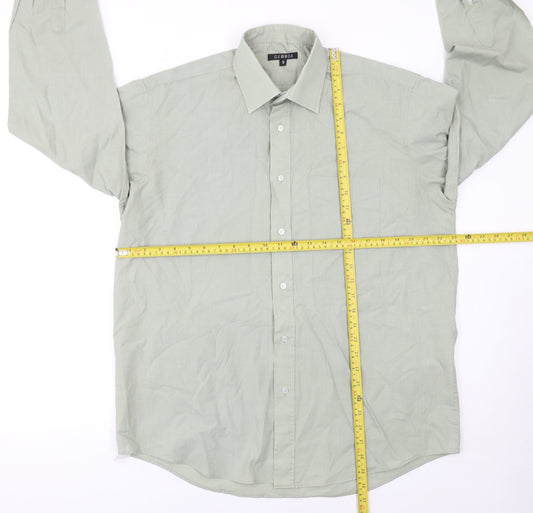 George Women's Green Long Sleeve Button-Up Shirt Size 16