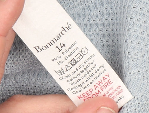 Womens UK Size 14 Bonmarché Blue Pullover Jumper