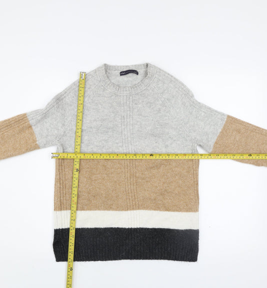 Womens UK Size XS Marks and Spencer Beige Pullover Jumper