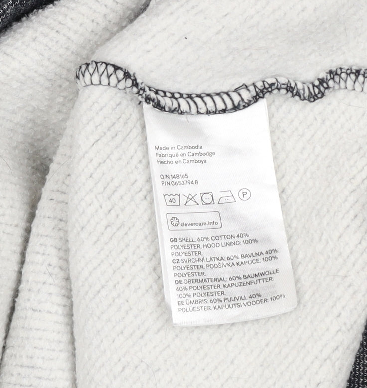 Mens UK Size M H&M Grey Pullover Hoodie