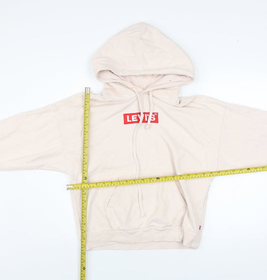 Womens UK Size XS Levi's Beige Pullover Hoodie
