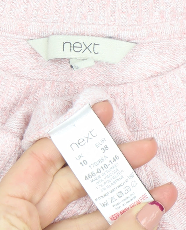 Womens UK Size 10 NEXT Pink Pullover Jumper