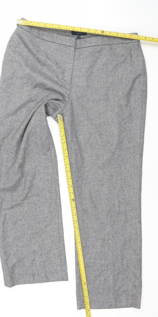 Womens UK Size 14 Viyella Classic Fit Business Formal Workwear Grey Trousers