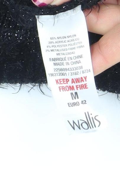 Womens UK Size 14 Wallis Black Pullover Jumper