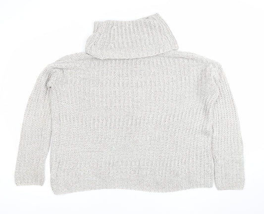 Womens UK Size 12 Onfire Grey Pullover Jumper
