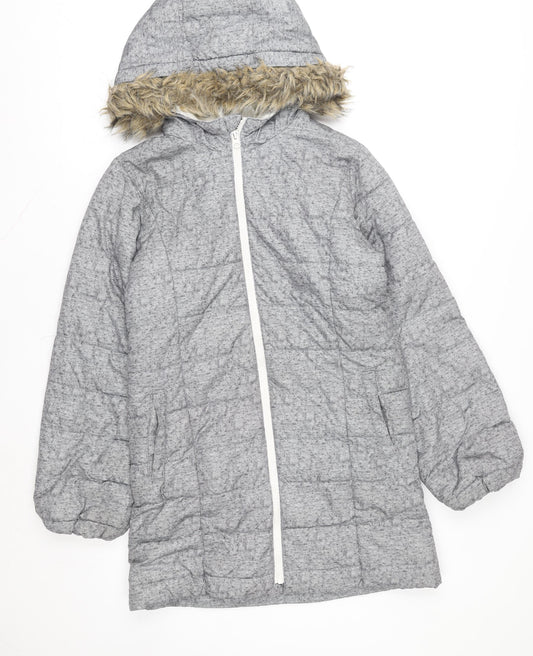 Teens UK Size 14 Gap Grey Puffer Jacket