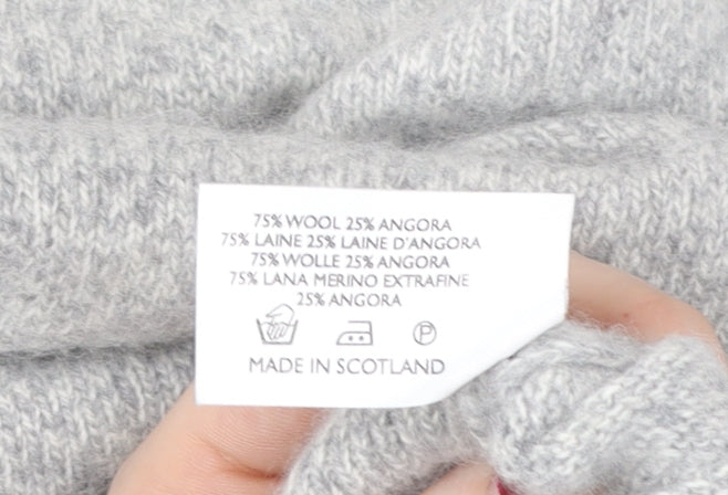 Pringle Men’s Grey Wool Angora Crew Neck Pullover Jumper L