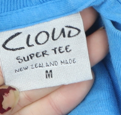 Womens UK Size M Cloud Blue Basic T-Shirt