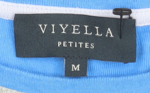 Womens UK Size M Viyella Multicoloured Basic T-Shirt