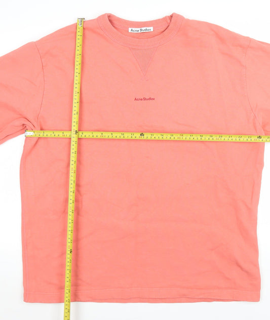 Womens UK Size 12 Acne Studios Pink Pullover Sweatshirt