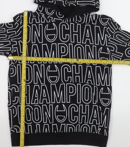 Boys UK Size 13-14 Years Champion Black Pullover Hoodie