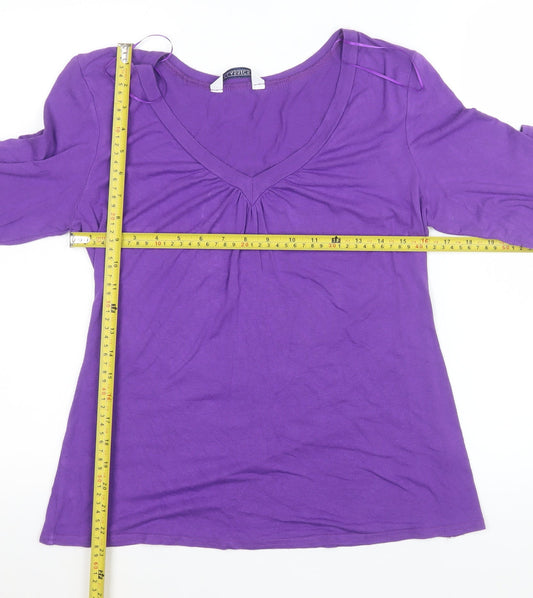 Womens UK Size 14 BHS Purple Basic Blouse