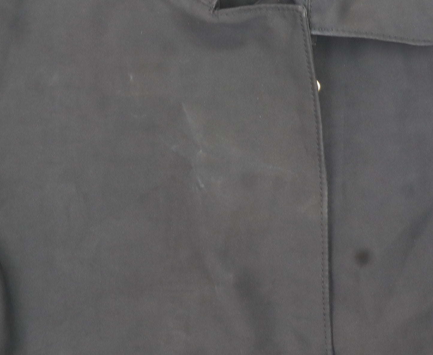 Womens UK Size S Zara Black Overcoat