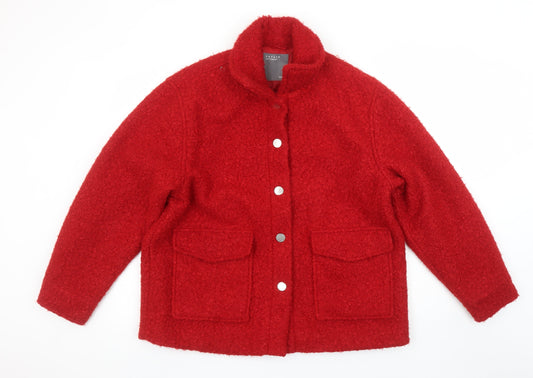 Womens UK Size 12 Papaya Red Basic Jacket