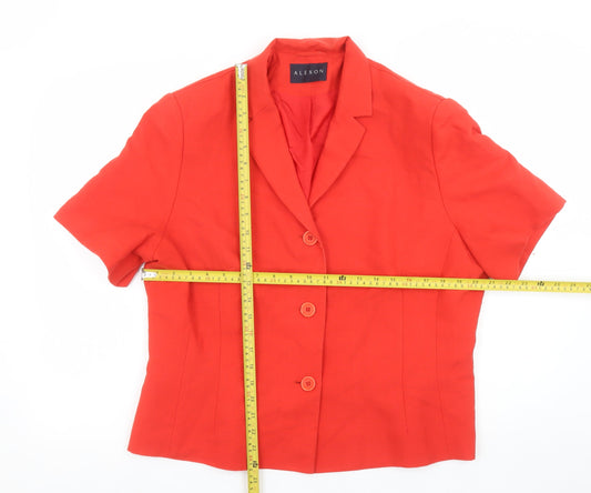 Womens UK Size 16 Alexon Regular Red Suit Jacket