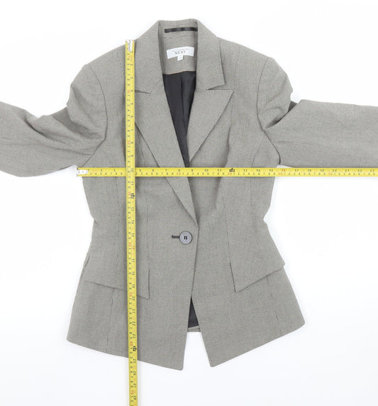 Next Women’s Grey Houndstooth Tailored Suit Jacket Size 6
