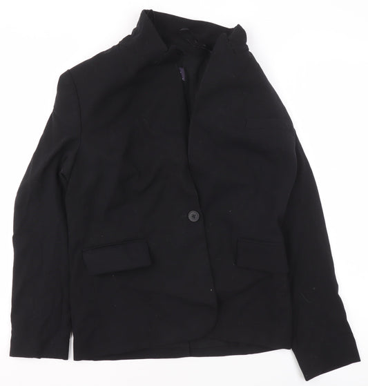 Womens UK Size 8 Marks and Spencer Regular Black Blazer
