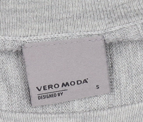 Womens UK Size S VERO MODA Grey Pullover Jumper