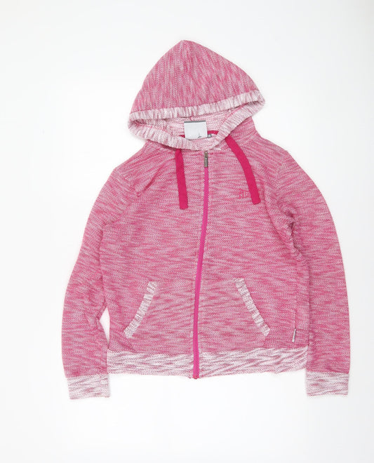 Womens UK Size 10 Everlast Pink Full Zip Hoodie