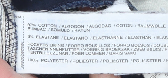 Mango Women’s Blue Slim Fit Chino Trousers Size 6