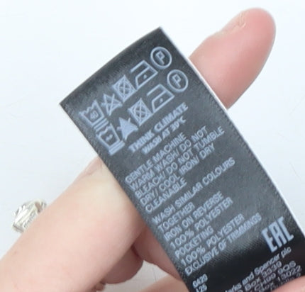 Marks and Spencer Womens Black Bermuda Shorts Size 16 Regular Fit