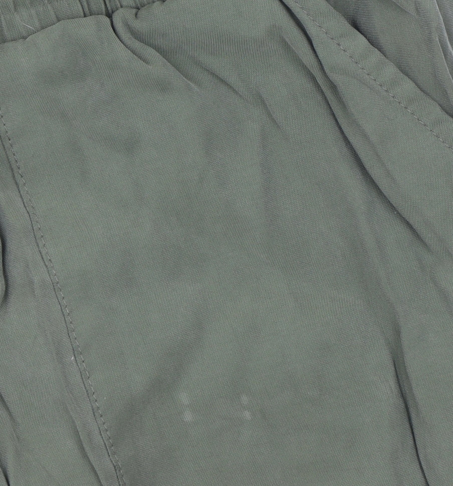 Ted Baker Women’s Green Cargo Trousers Size 10 Cupro Drawstring Joggers