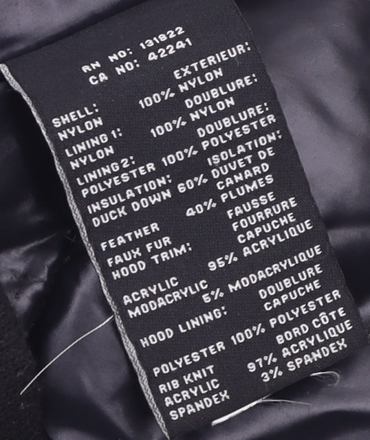 S13 New York Girls Green Hooded Bomber Jacket Faux Fur Trim Size 12 Years