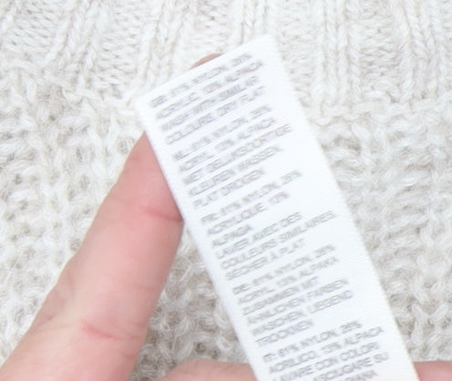 Fat Face Women's Multicoloured Wool Blend Chunky Knit Jumper Size 6