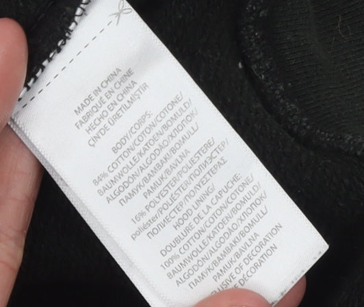 Ralph Lauren Boys Black Pullover Hoodie L 14-16 Years Cotton Fleece