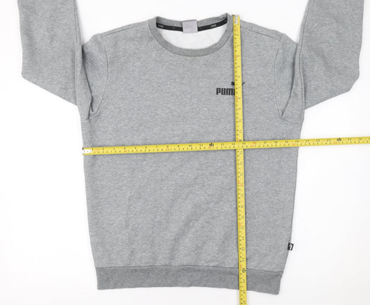 Mens UK Size S PUMA Grey Pullover Sweatshirt