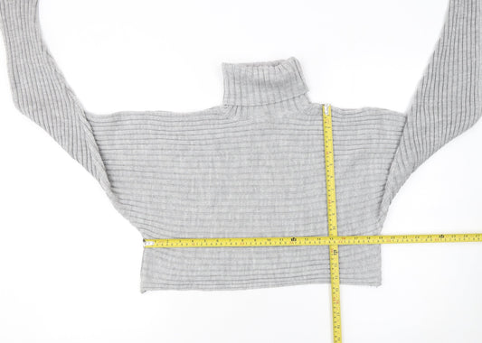 Womens UK Size M New Look Grey Pullover Jumper
