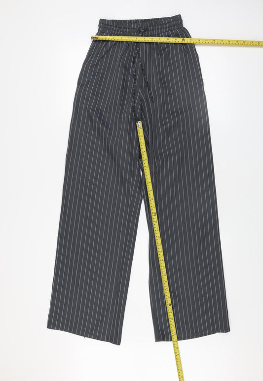 Womens UK Size XS Saint Genies Relaxed Fit CasualWorkwearTravel Black Trousers